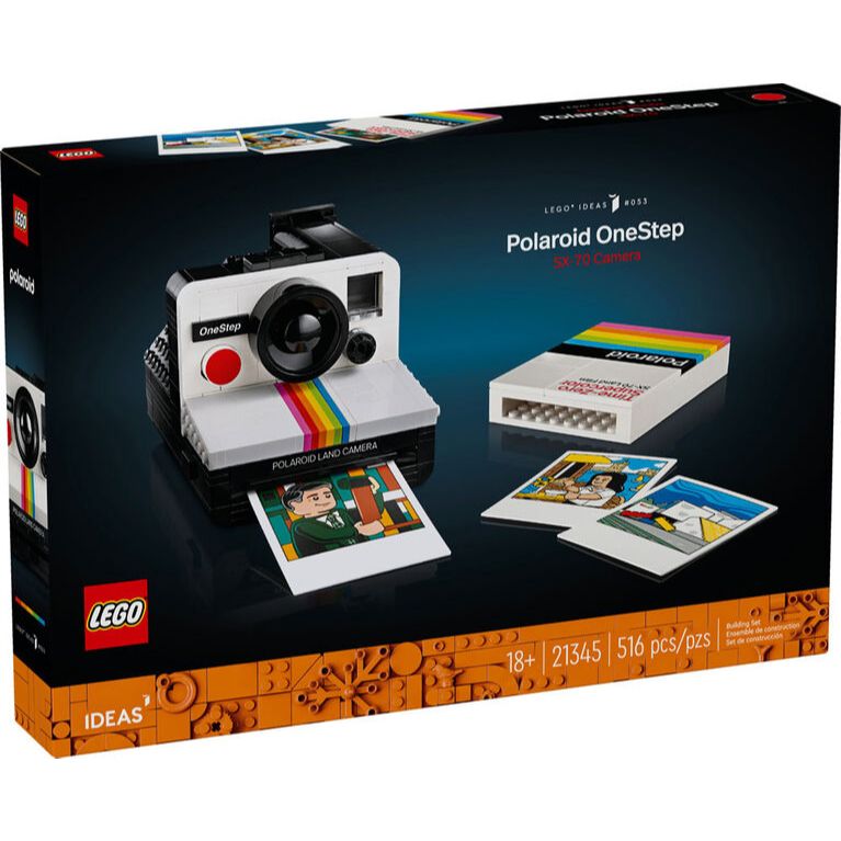 LEGO Ideas Polaroid OneStep SX-70 Camera Model 21345 (516 pieces)