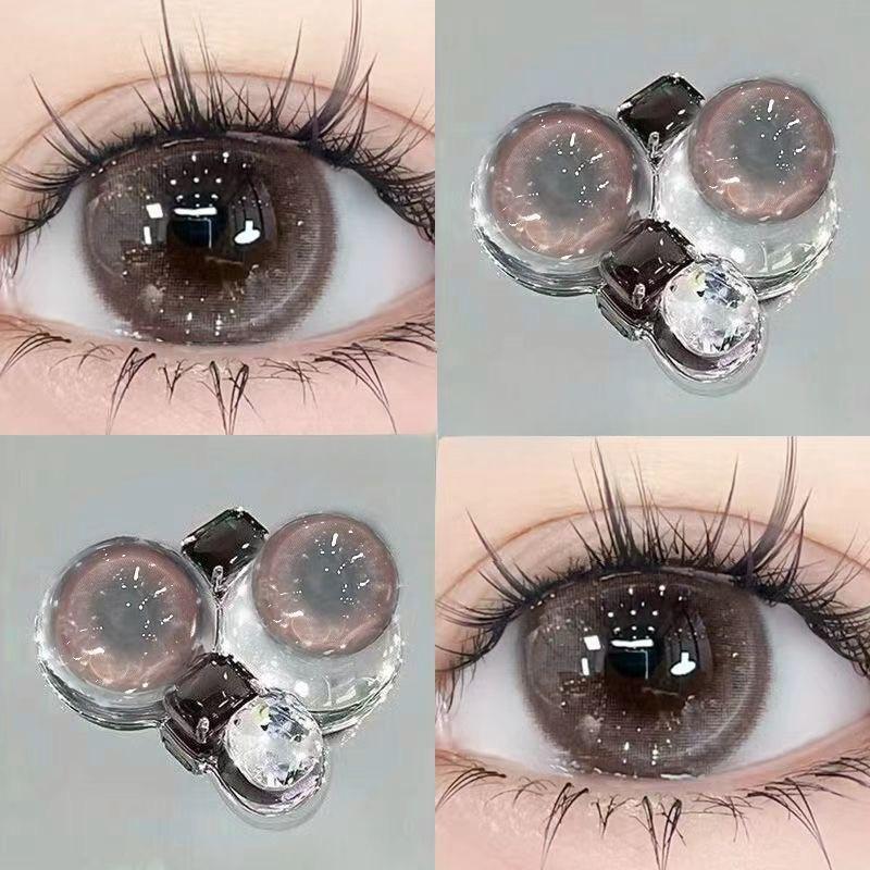 Midroo【COD】 บลิงบลิงๆ Roiki Brown  เลนส์หวานๆ เหมาะกับเมื่อแต่งหน้าMonthly1คู่-14.2mm