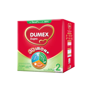 นมผง ดูเม็กซ์สูตร2 ดูโปร ไอรอนพลัส 1650 กรัม นมผงเด็ก 6เดือน-3ปี นมผง Dumex Dupro นมดูโปรสูตร2
