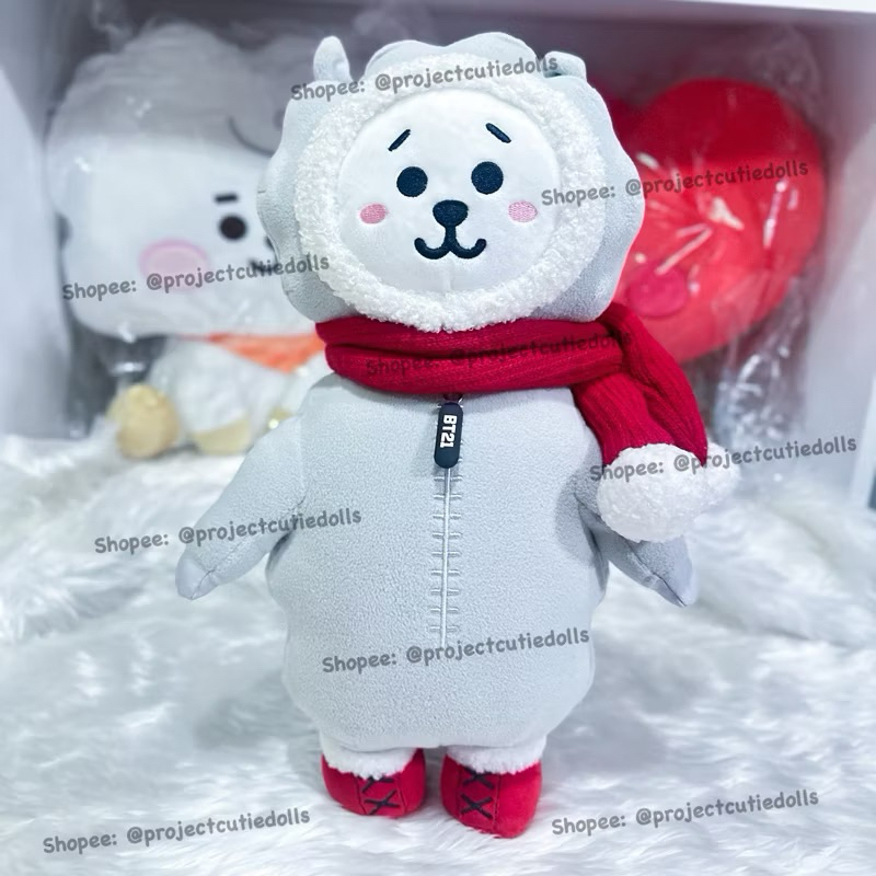 ตุ๊กตามือสอง RJ BT21 Christmas Plush Doll 2018 ของแท้