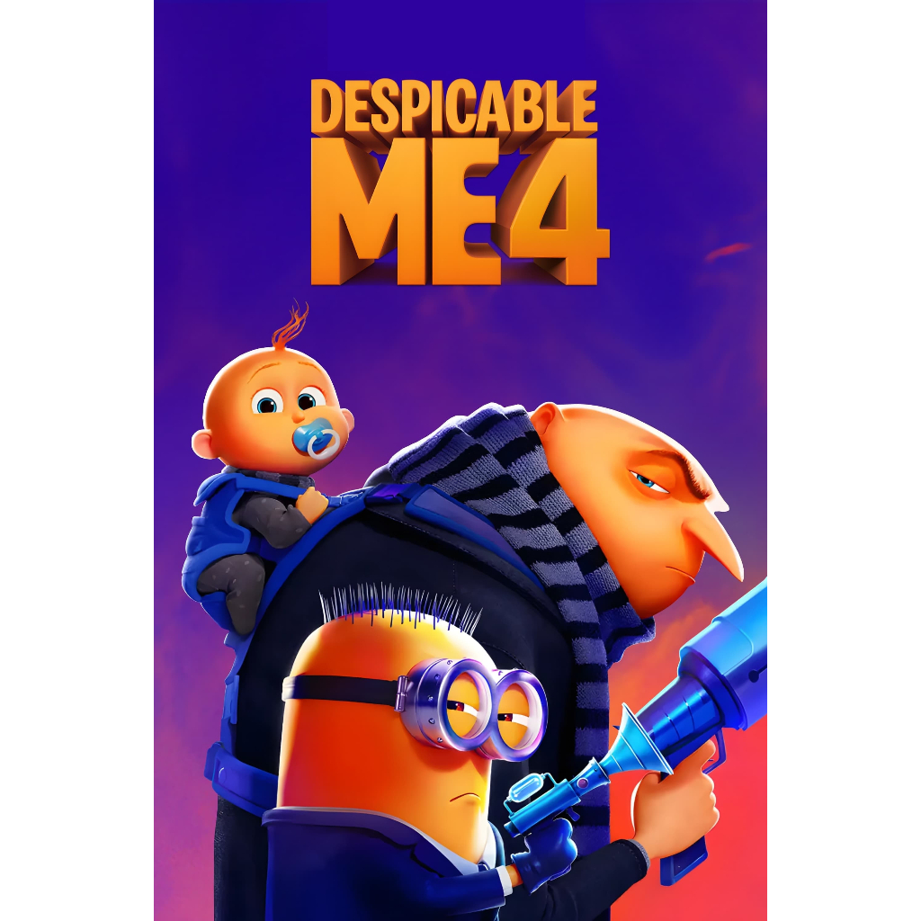 DVD การ์ตูน Despicable Me 4 (2024) มิสเตอร์แสบ ร้ายเกินพิกัด 4 ดีวีดี อนิเมชั่น พากย์ไทย ซับไทย