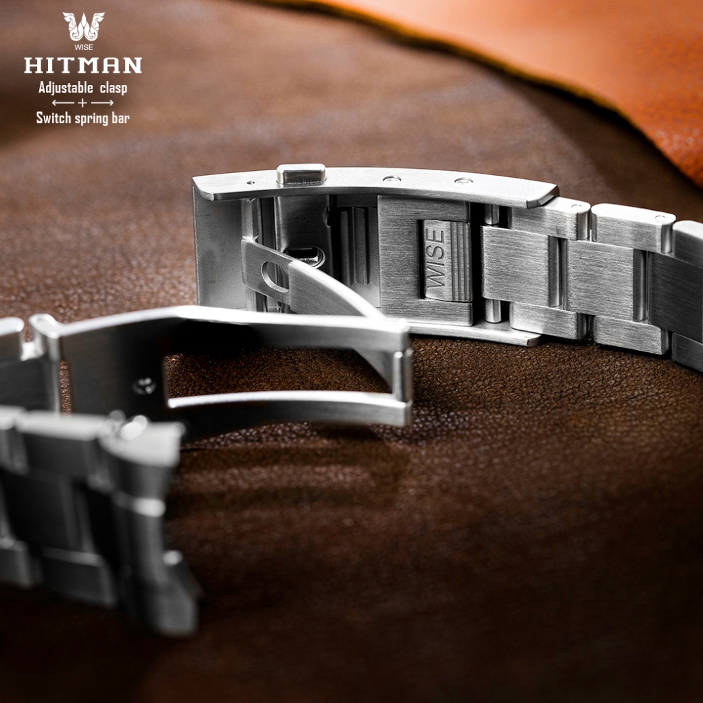 WISE สายนาฬิกา HITMAN สายสแตนเลส 20 มม. เวอร์ชั่นใหม่ (เฉพาะสายนาฬิกา)