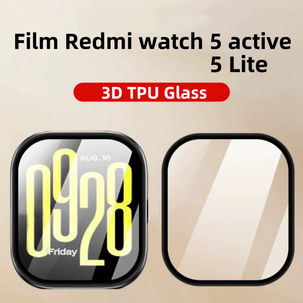 film Xiaomi Redmi watch 5Active 3D เต็มจอ ฟิล์ม redmi watch5lite ฟิล์มกันรอย MI WATCH 5lite ฟิล์มredmi watch 5Active