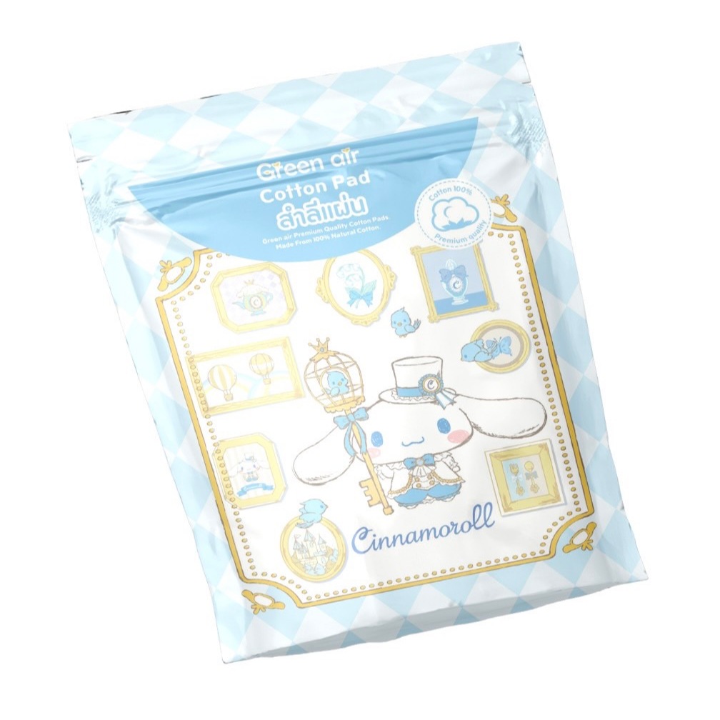 (โปรโมชั่นคละลาย 4 ชิ้น 100 จำนวนจำกัด)สำลีแผ่น Cotton Pad Green Air – โปรปัง