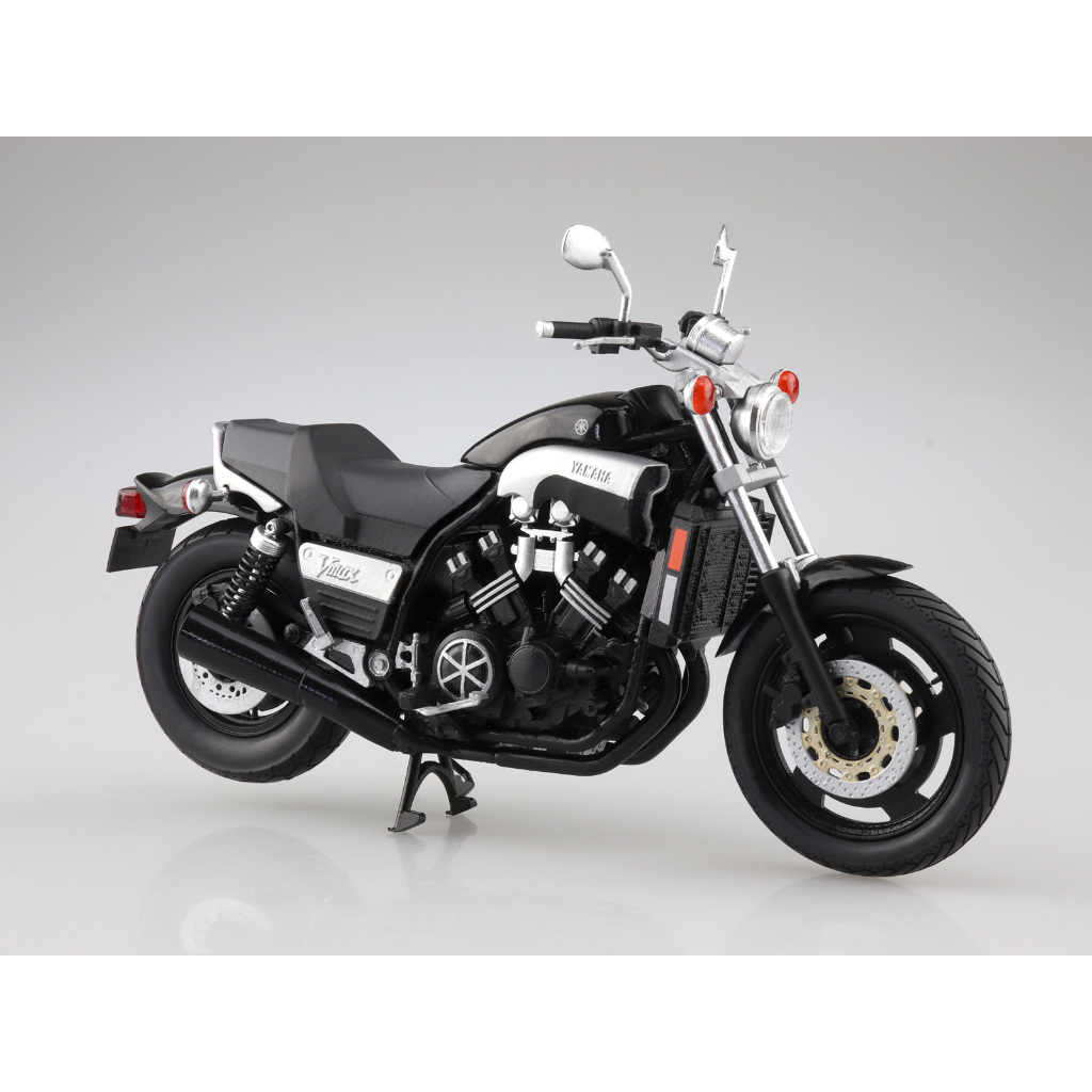 Aoshima Skynet, Yamaha Vmax Black2, 1/12, โมเดลรถมอเตอร์ไซค์Diecast
