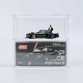 กล่องอะคริลิค สำหรับ 1/64 Mini GT ,Pop Race และ Tarmac บางรุ่น แบบประกอบ