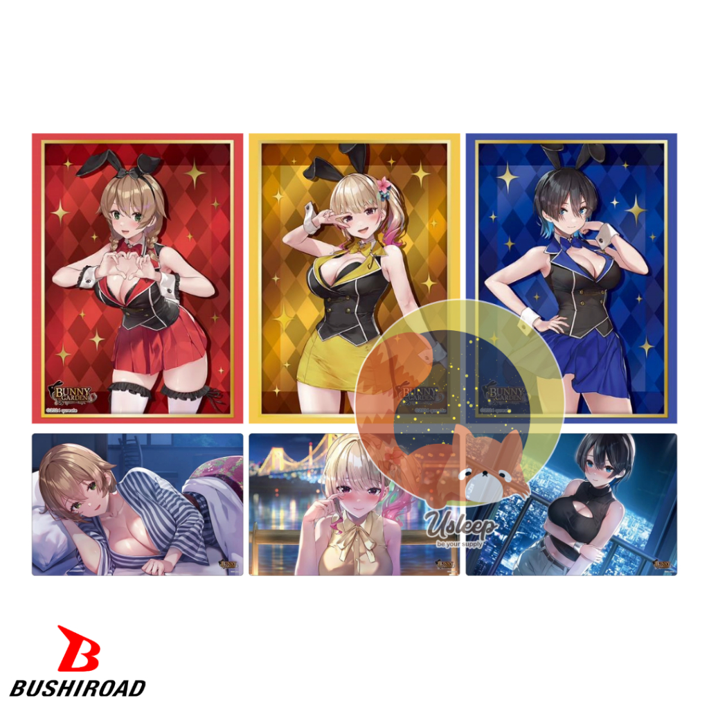 Bushiroad Sleeve & Rubber Mat V2 Bunny Girl : Kana, Rin, Miuka