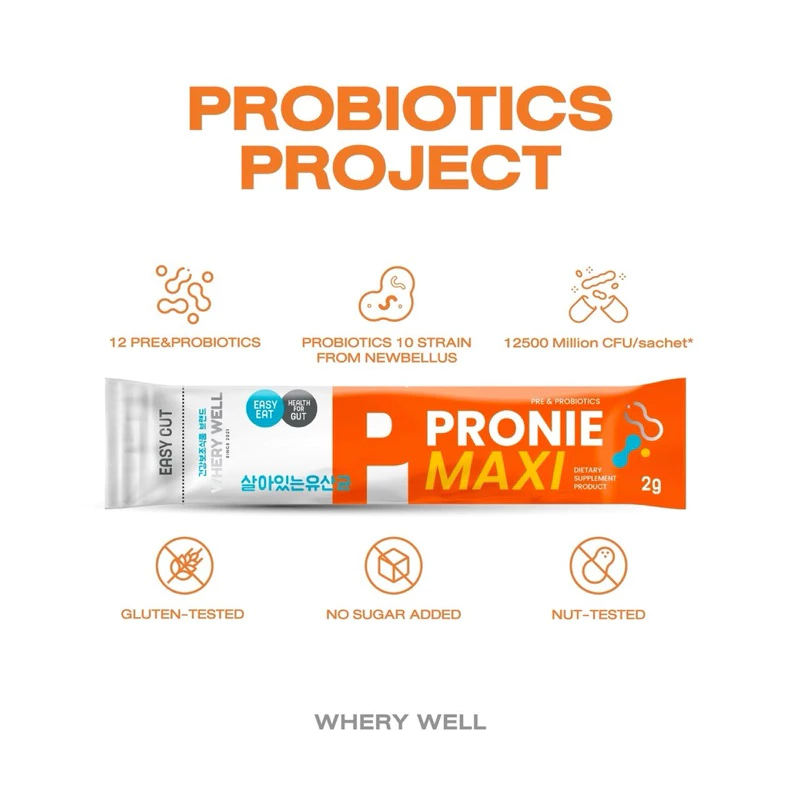 สินค้าพร้อมส่งของแท้จากบริษัท ! Whery well Pronie maxi โพรไบโอติกส์สูตรงานวิจัย 10 สายพันธุ์ thumbnail 7