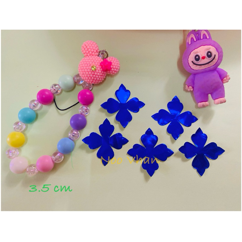 ดอกติดว่าว ขนาด35 มิล ดอกตอก 1ชั้น สำหรับตกแต่งว่าวให้ดูสวยงาม เพิ่มสีสันให้ว่าว - รูปที่ 3