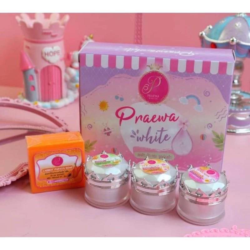 (แท้ %) Praewa White ลดฝ้ากระ จุดด่างดำ (ยกเซ็ท/ขายแยก)