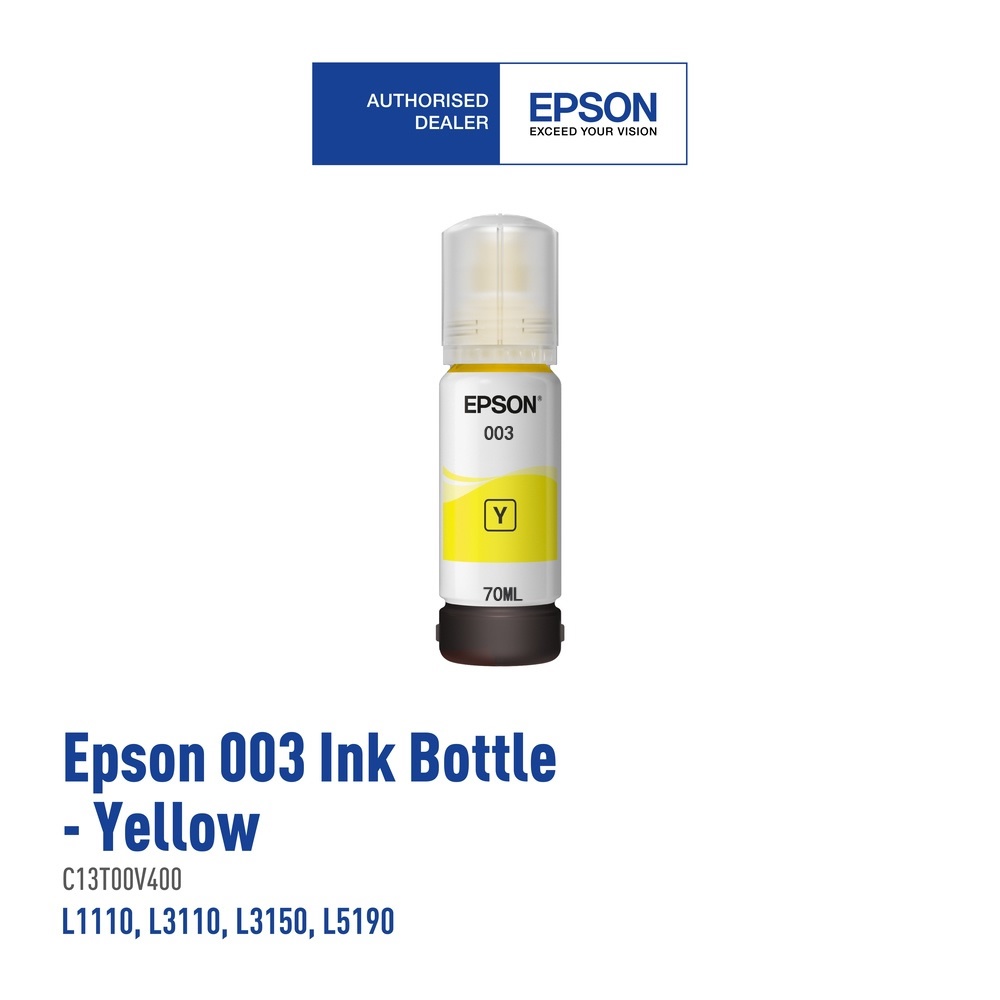 หมึก Epson 003 แท้💯% Epson L3110 / L3150 / L5190/L3210/L3216/L3250/L3256/L5290/L5296