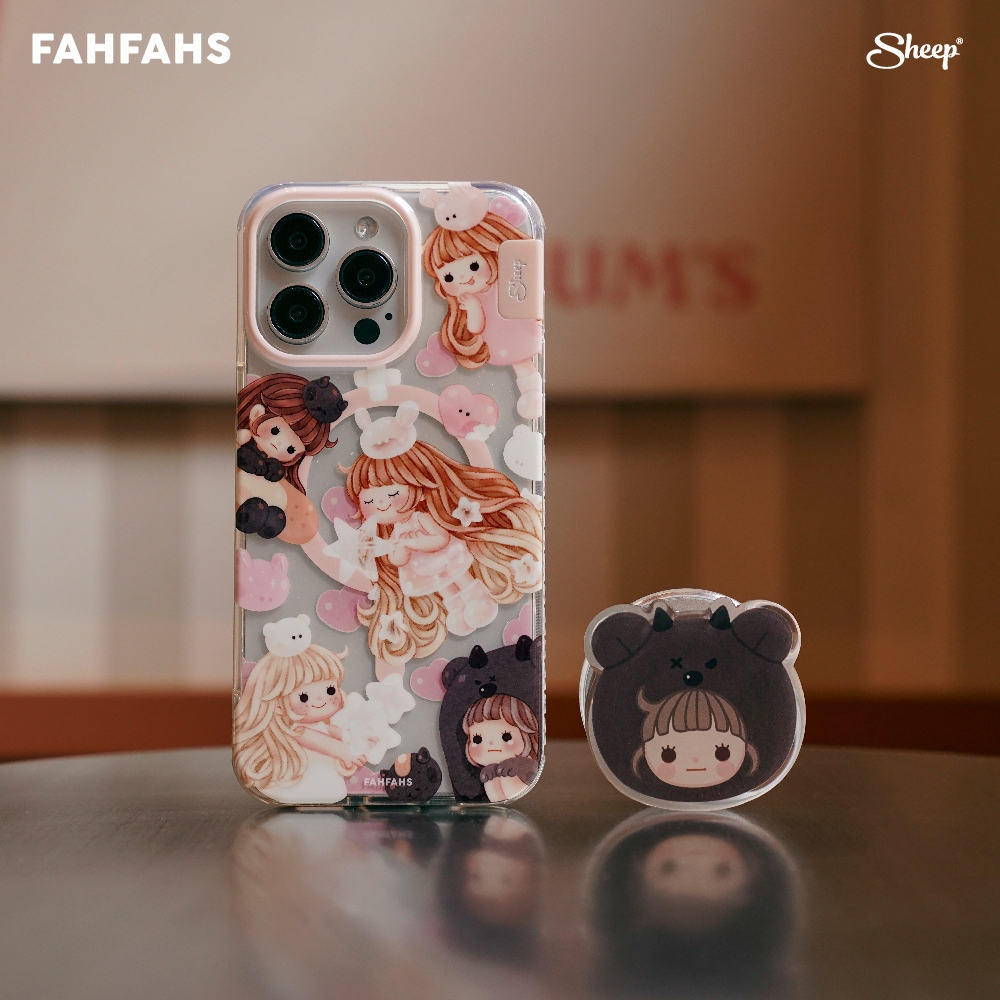 ซื้อ [For iPhone MS FAHFAHS ] Sheep X FAHFAHS Limited Collection เคสสำหรับไอโฟนMS แม่เหล็ก เคสมีMagnet ฟรี Griptokลิขสิทธิ์แท