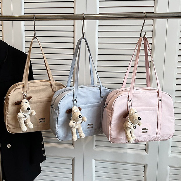 เเถมฟรีพวงห้อยตุ๊กตาน่ารักๆ กระเป๋าสะพายข้างผู้หญิง รุ่น Valley CON มี 2 สาย 5สีผ้ากันน้ำ