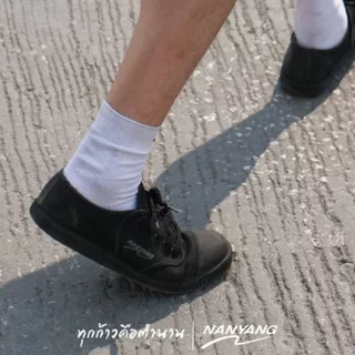 รองเท้านักเรียนผ้าใบนันยางรุ่น205-Sสีดำน้ำตาลขาวใส่ได้ทุกวัยมีSIZE33-45ให้เลือกชื้อ