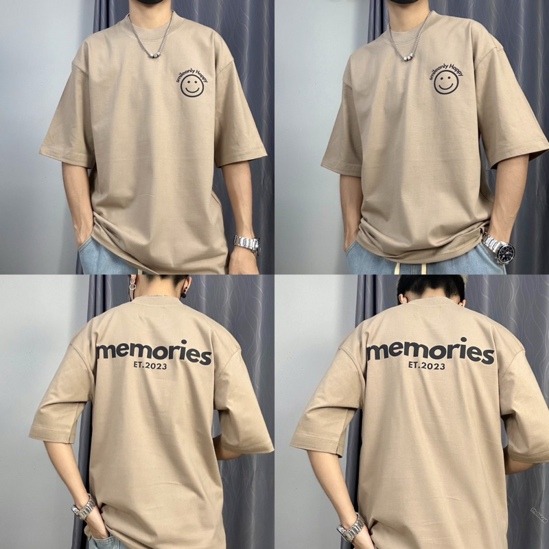 เสื้อยืดOversize cotton100%comb20 ลาย Memorier