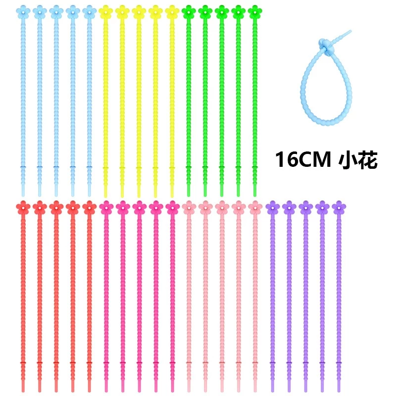 สายซิลิโคนดอกไม้ 16 cm สายรัดกระเป๋า สายห้อยพวงกุญแจ thumbnail 5