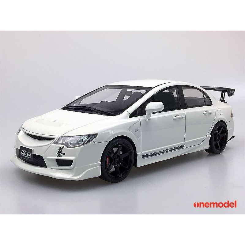 🔹Honda Civic FD2 JS Racing Resin White OM-FD2-JRWH Scale 1:18 ยี่ห้อ One Model