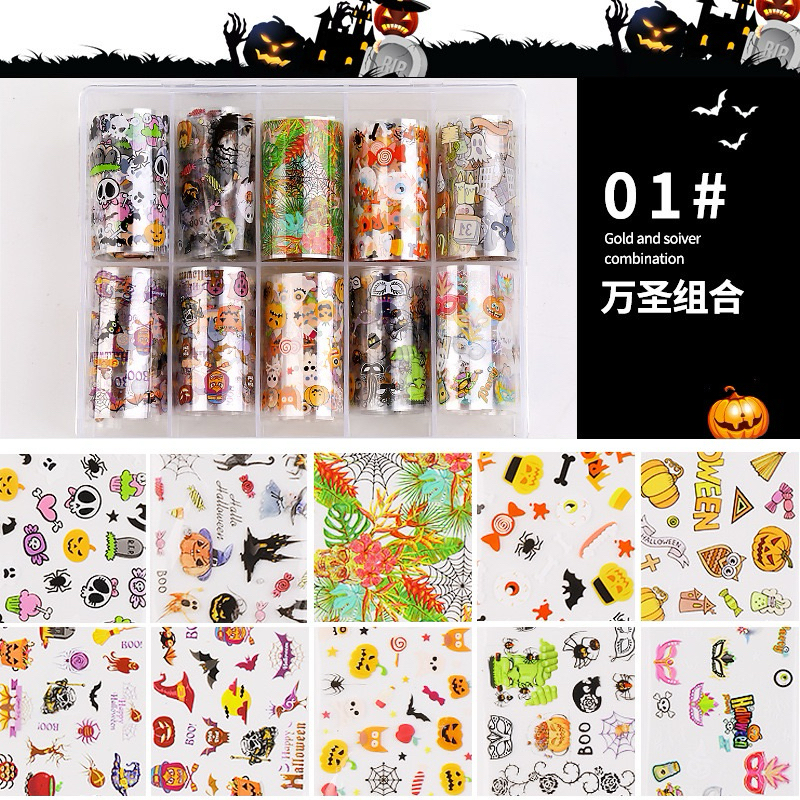 ฟแยลอกลาย โอนเพี้ยง!!! จงหลงๆ เทศกาลฮาโลวีน ฟอยแต่งเล็บแบบลอกลาย ลายสวยเพียบ