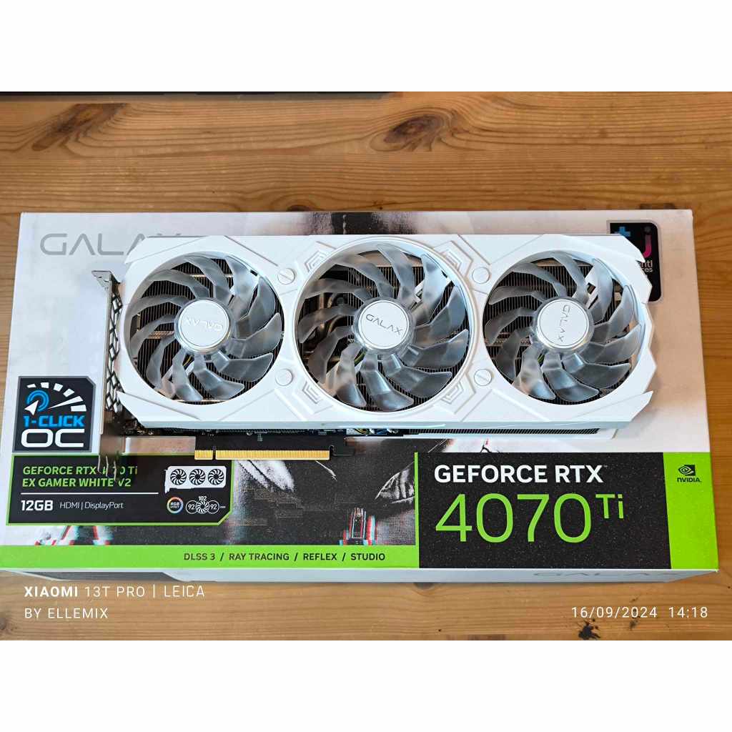 RTX 4070 TI - GALAX EX GAMER WHITE - 12GB GDDR6X (การ์ดจอมือสอง ประกันศูนย์ไทย ครบกล่อง)