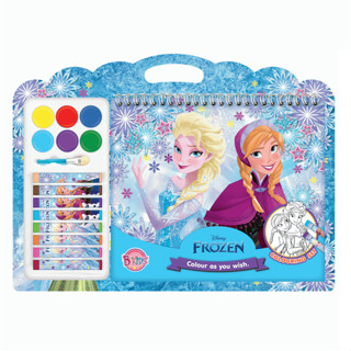 บงกช Bongkoch หนังสือเด็ก FROZEN COLOURING SET - Colour as y…