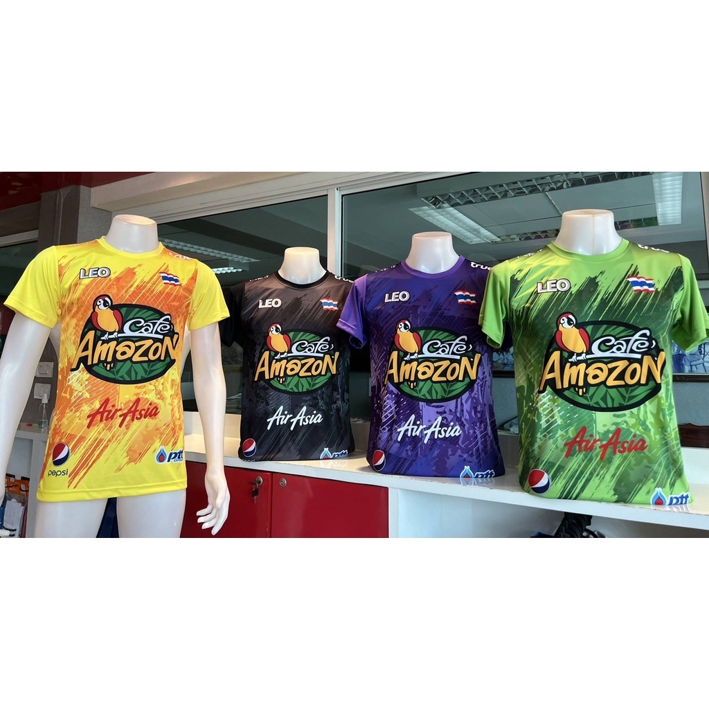 AMSPORT เสื้อกีฬา พิมพ์ลายอเมซอล Amazon สุดฮิต ผ้าไมโคร ราคาถูก รุ่น LA-001
