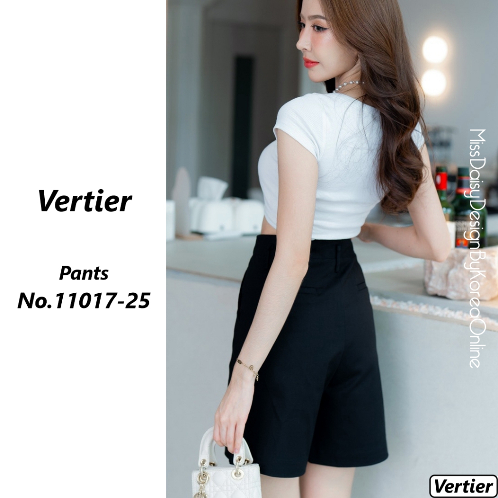 Vertier กางเกงขาสั้นเอวสูง No.11017 เนื้อผ้าชนิดใหม่ รูปที่ 3
