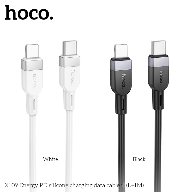 สายชาร์จเร็ว HOCO X109 สายชาร์จ Charging Data Cable Type-C to iOS ชาร์จเร็ว PD27W สายยาว 1m 2m 3m