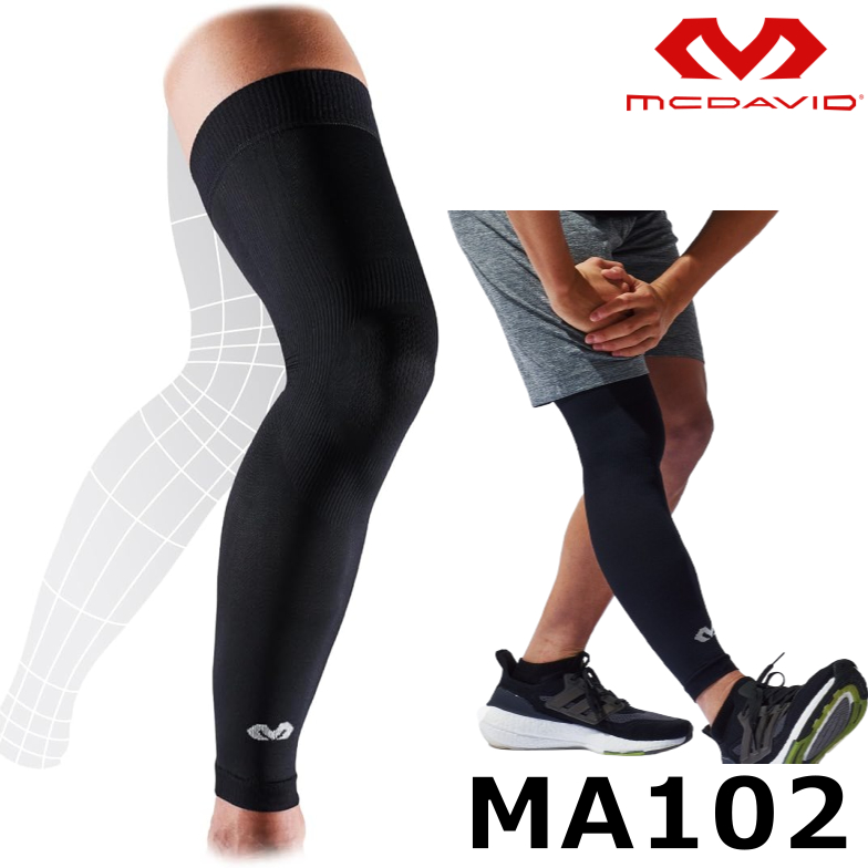 Mcdavid Ma102 Conditioning Full Leg Sleeves (1 ชิ้น) Gym Muscle Training Uv Protection Sports Daily ของแท้ 100% ส่งตรงจากญี่ปุ่น