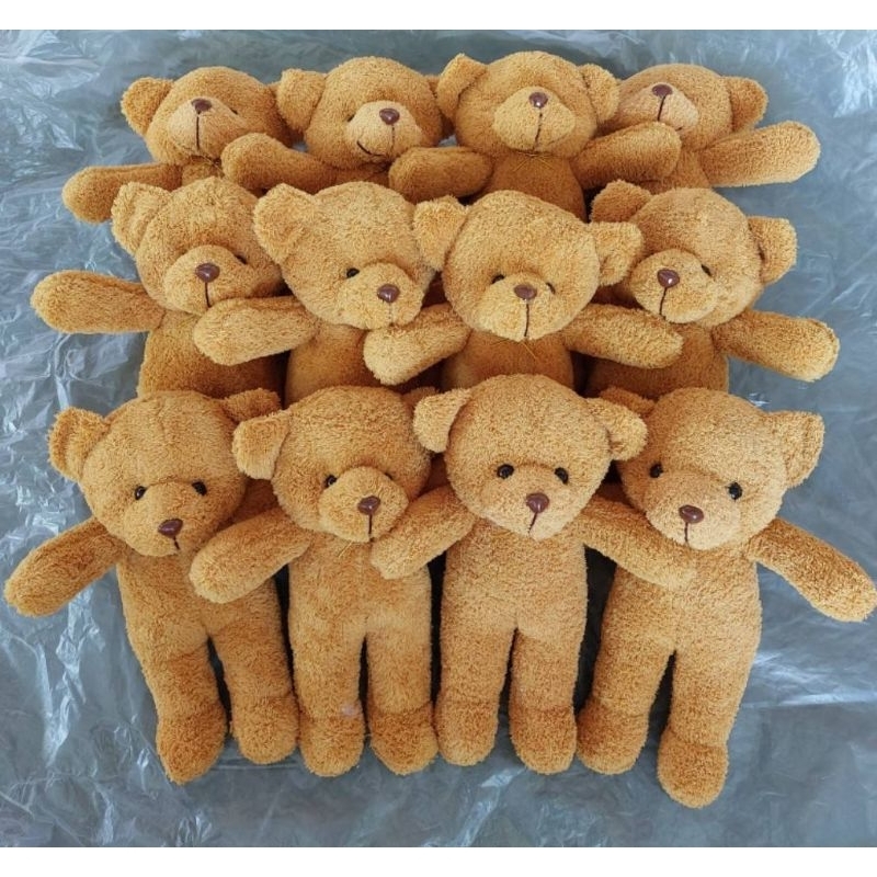 ตุ๊กตาหมีโหล 🐻ขนาด12นิ้ว 📌สุดคุ้ม1เซต12ตัว✅️แจกเด็กๆ จับฉลาก ทำช่อดอกไม้