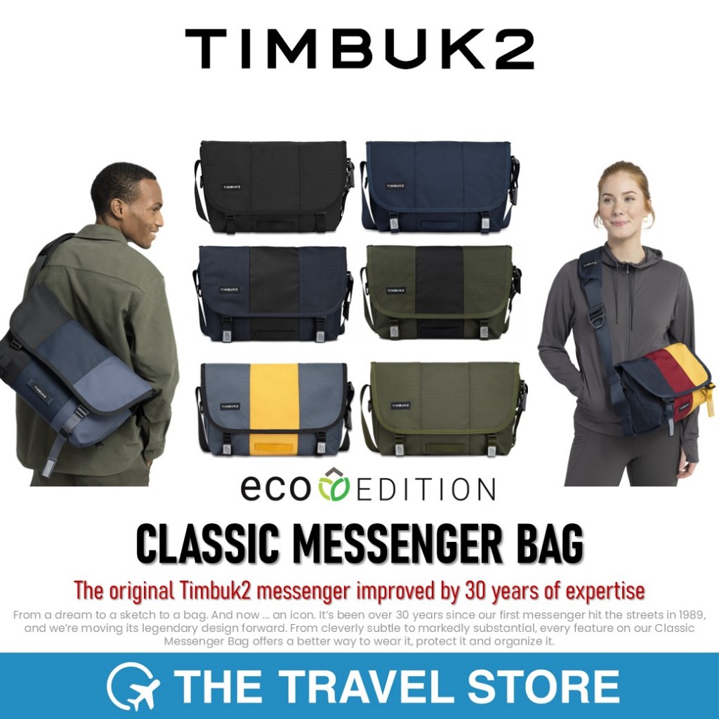 TIMBUK2 Classic Messenger Bag XS, S,M,L | Eco-Edition กระเป๋าสะพายข้าง พาดหัวไหล่