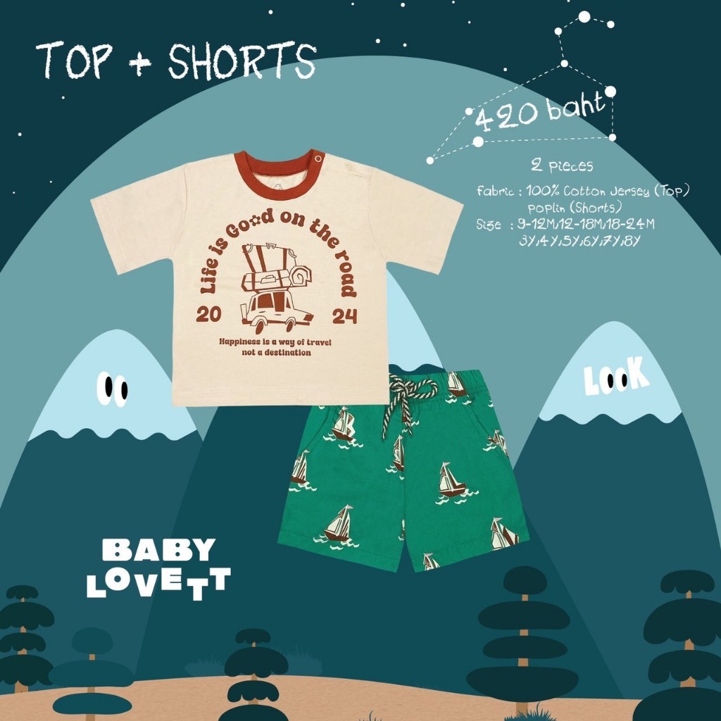 11 Wanderlust - Top + Shorts