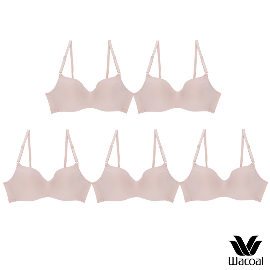 Wacoal Surprise Comfort Bra เสื้อชั้นในไร้โครง เซ็ท 5 ชิ้น รุ่น WB3X96 สีเบจ (BE)