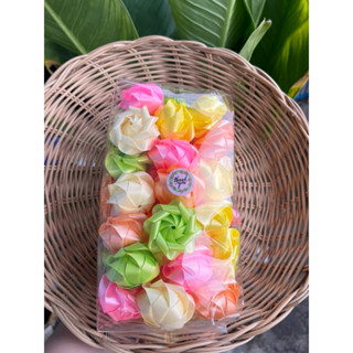 ⭐️พร้อมส่ง⭐️มะลิลาสีพื้น ตัวเปล่า คละสี 1แพค 50 ชิ้น 125 บาท