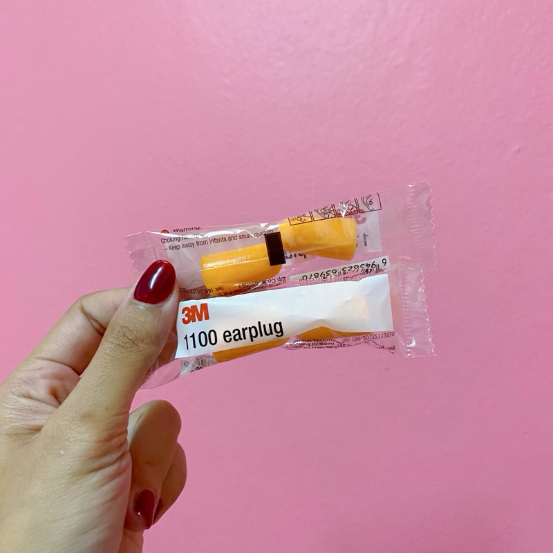 โฟมอุดหู 3m 1 คู่🧡ที่อุดหู รุ่น 1100 กันเสียงรบกวน Earplug ADSX🧡สีส้ม