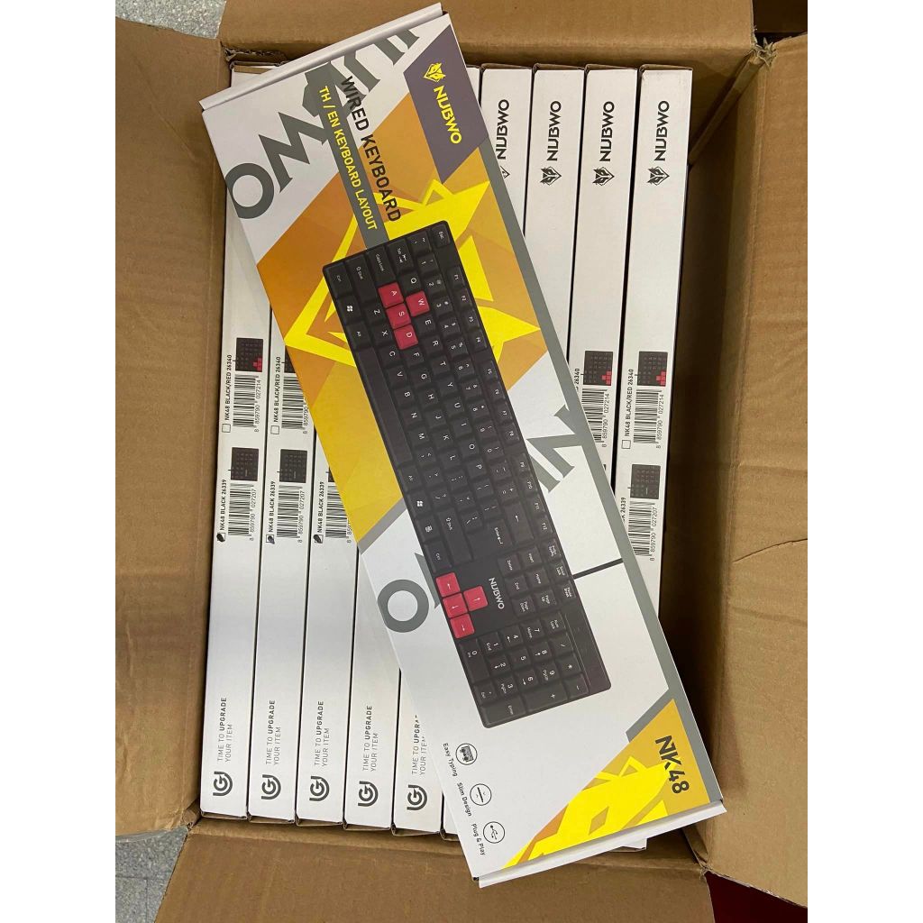 ส่งจากไทย Nubwo NK48 คีย์บอร์ด Keyboard Rubber Dome ปุ่มยาง กันน้ำ NK-48 ประกัน 1 ปี