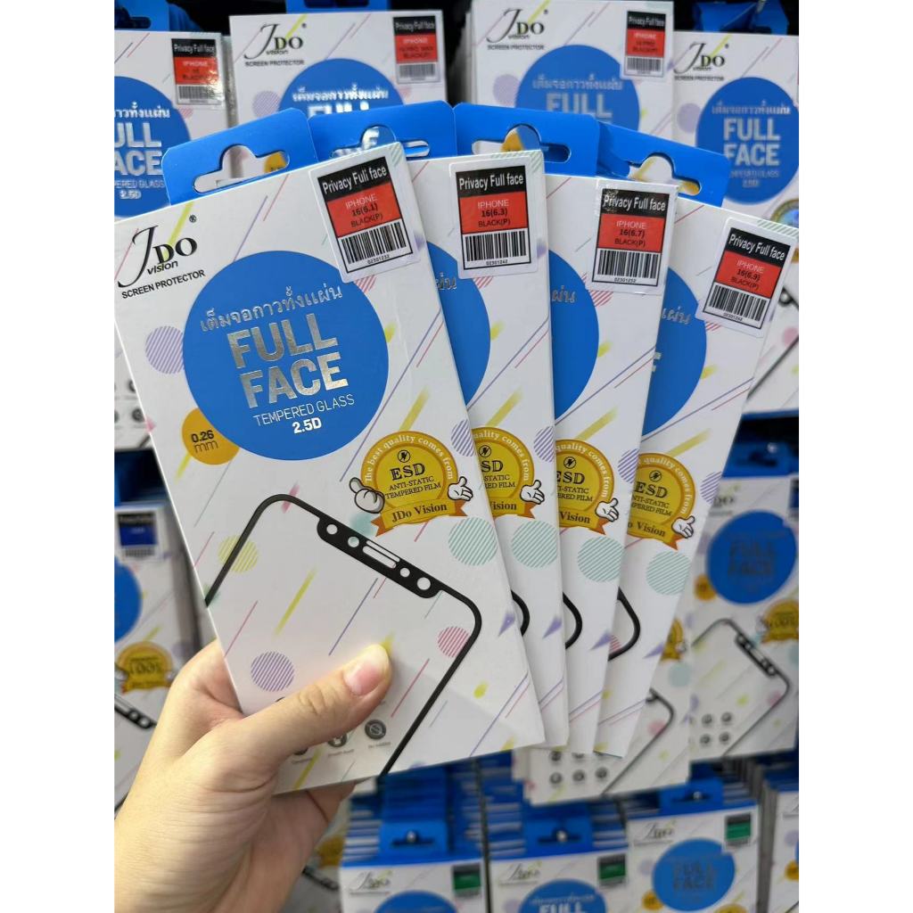 Privacyฟิล์มกระจกกันส่องกันคนมองสำหรับiphone 16 16pro 16plus 16promax