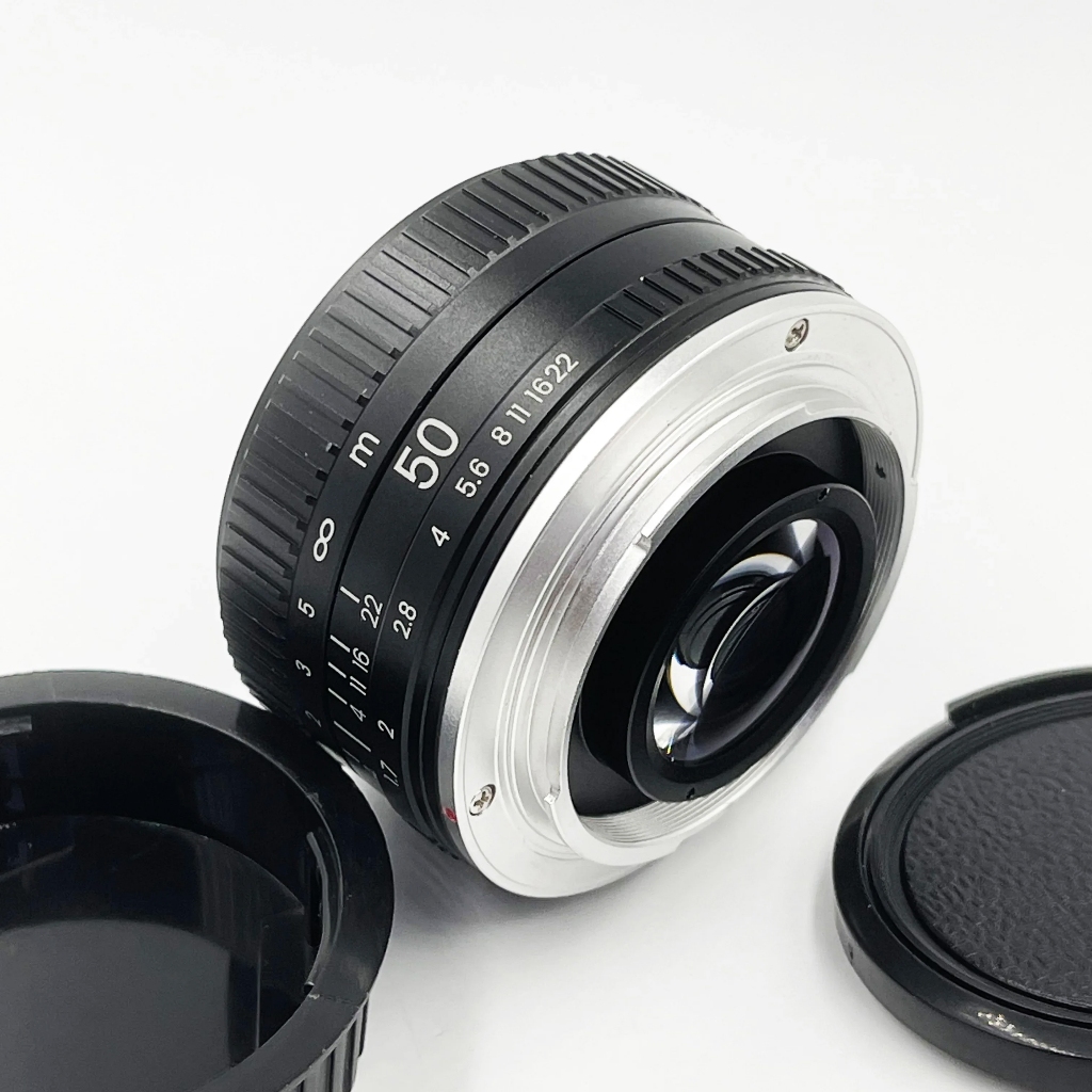 เลนส์ละลายหลัง 50mm 1.7 สำหรับกล้อง DSLR Canon EF / Nikon Fx เลนส์มือหมุน