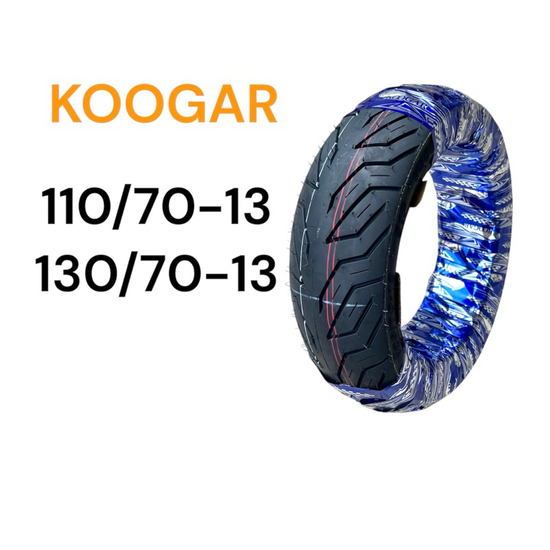 ยางนอก เรเดียล Koogar ลาย City Grip 110/70-13, 130/70-13  N-max ยางไม่ใช้ยางใน ยางไทยคุณภาพดี