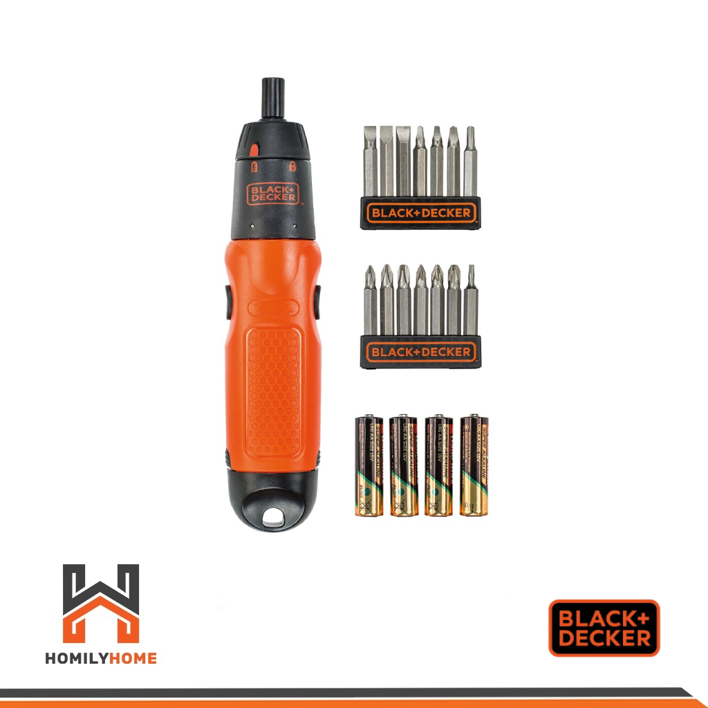 BLACK&DECKER ไขควงไฟฟ้าไร้สาย 6V รุ่น A7073-TW ไขควงไฟฟ้า