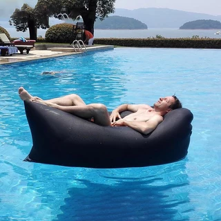 โซฟาเป่าลมแบบพกพา ที่นอนพองลม ไม่ต้องใช้เครื่องสูบลม โซฟาเป่าลม Air Bag ที่นอนเป่าลม สะดวก พับเก็บได้ ใช้ลมจากธรรมชาติ
