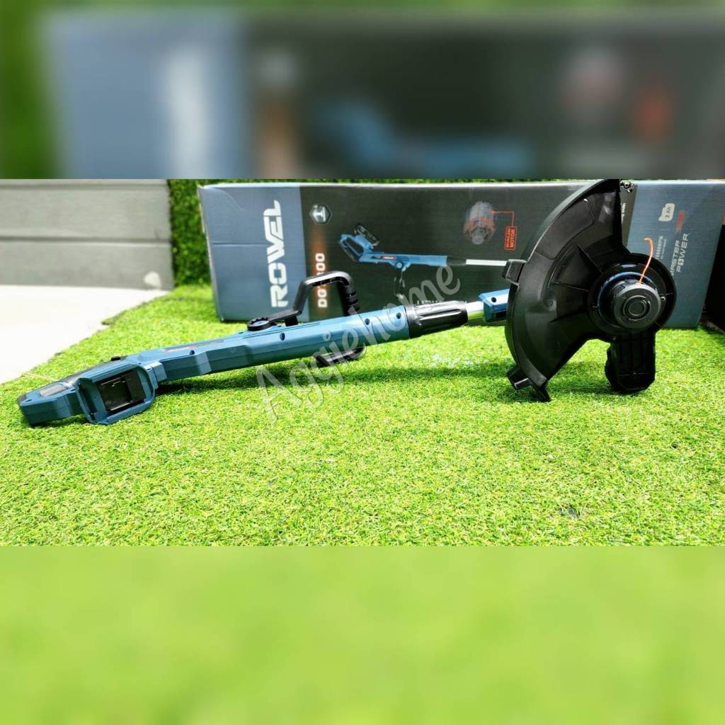 ROWEL เครื่องเล็มหญ้า ไร้สาย 20V. รุ่น DGT300 มีล้อ (พร้อมแบต 1 ก้อน+เครื่องชาร์จ) มอเตอร์ Brushless เครื่องตัดหญ้า - รูปที่ 5