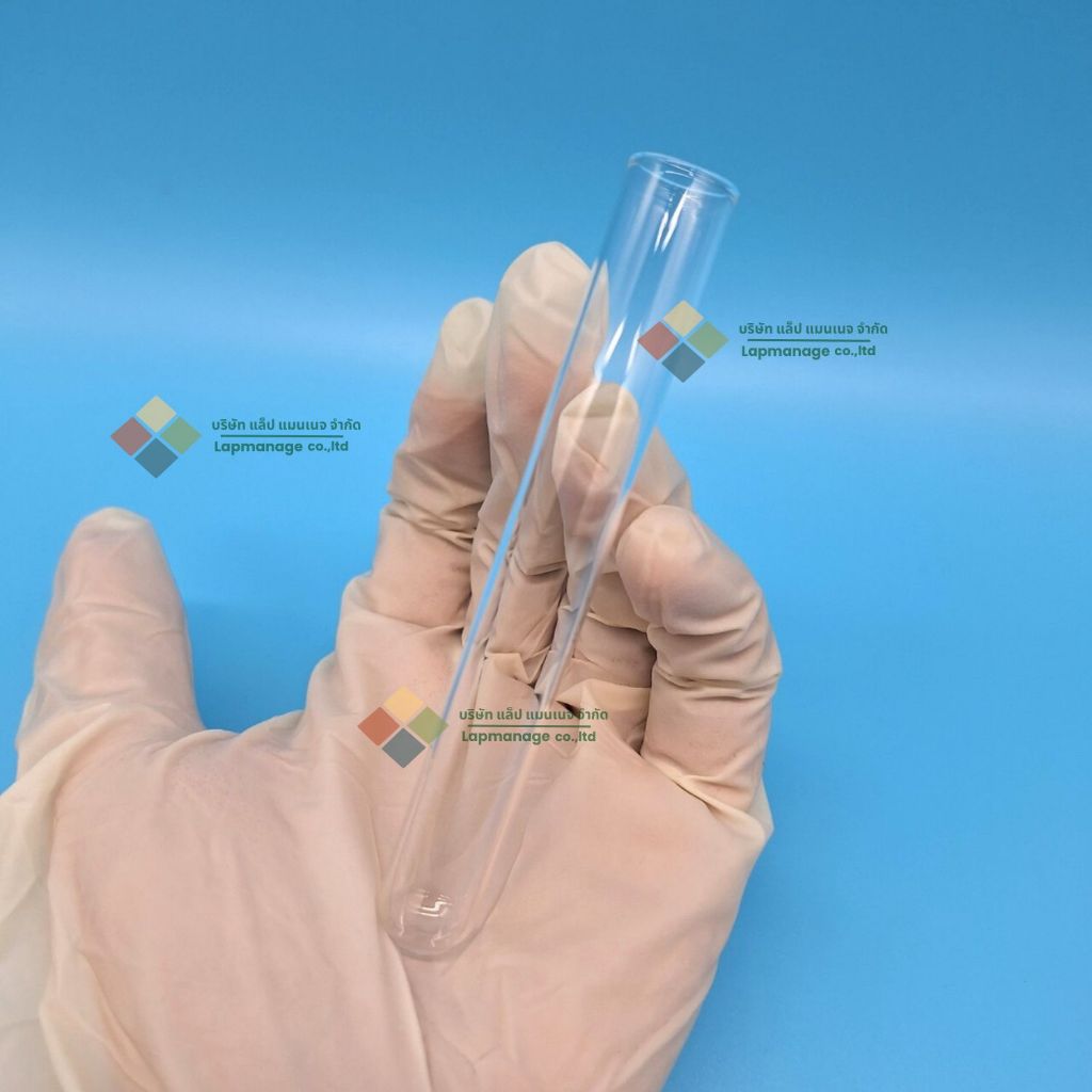 Test tube glass หลอดทดลองแก้ว 10 ชิ้น ขนาด 13x100mm รูปที่ 4