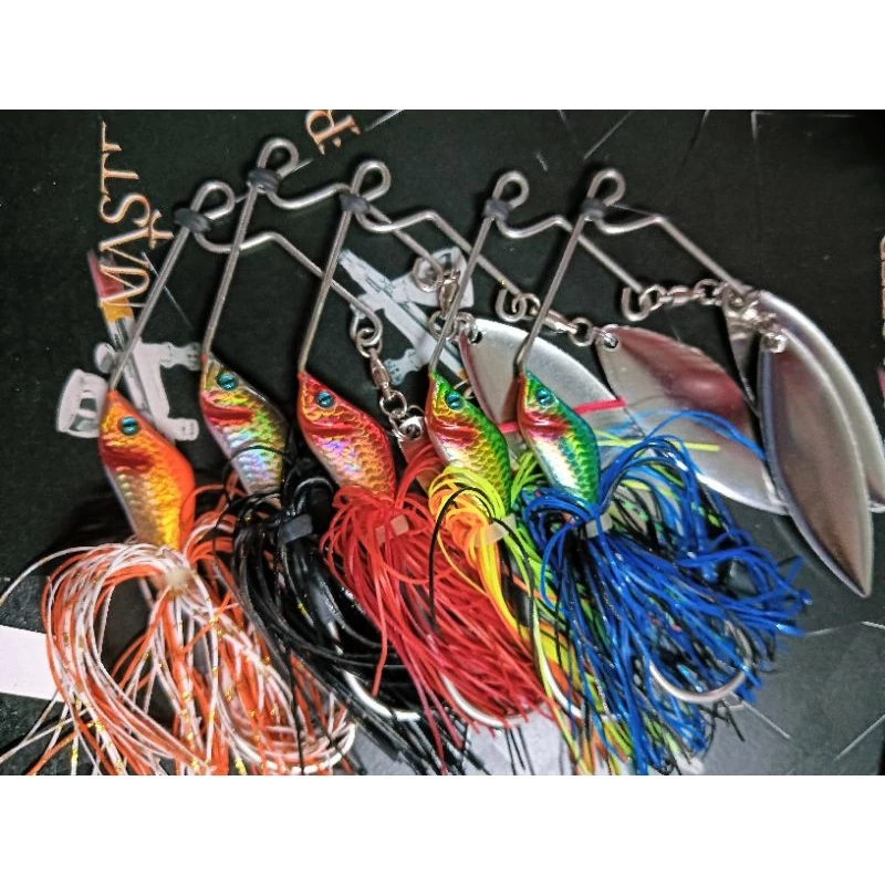 สปินเนอร์เบท ใบเดี่ยวสีเงิน