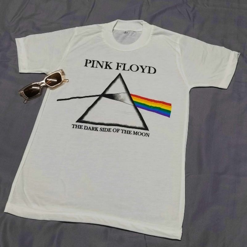 เสื้อผ้าบาง แนววินเทจ คอกลมฟิต สวมใส่ได้ทั้งชายและหญิง ลาย pinkfloyd