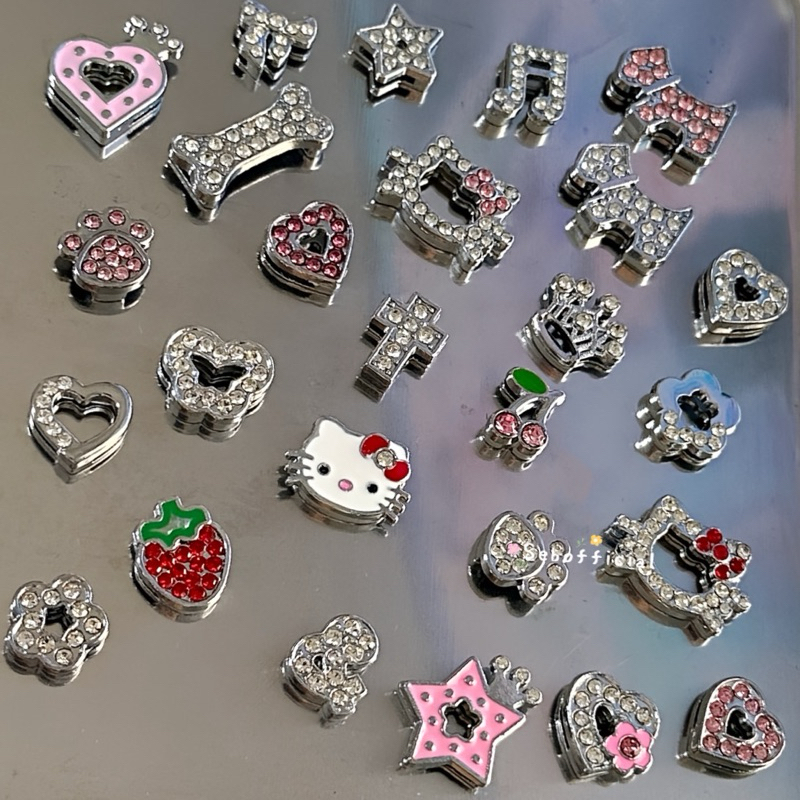 Sebofficial | ꒰1/3꒱ จี้ตกแต่ง 8mm สำหรับตกแต่งสร้อยข้อมือสแตนเลส ชาร์ม จี้สำหรับใส่กำไลข้อมือ