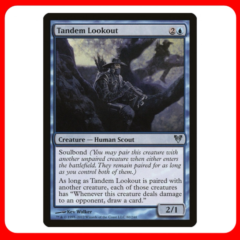 [MTG] Tandem Lookout [AVR] [BLUE] [UNCOM] [NORMAL] [ENG] (การ์ดเมจิค / Magic the Gathering) [EDH]