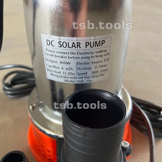 ปั้มแช่ แบตเตอรี่ (DC) 12V / 24V (300 วัตต์/ 400 วัตต์/550 วัตต์) **ขดลวดทองแดงแท้** ไดโว่ สูบน้ำ