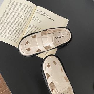 Luckkyshoes ใหม่ล่าสุด รองเท้าแตะแฟชั่นมาใหม่ รุ่นนี้พื้นนิ่มใส่สบาย งานเปิดส้นสวยปัง ใส่ได้หลากหลายโอกาส แต่งดีไซน์สายไ