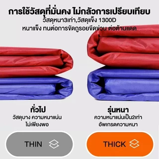 เต็นท์ขายของ เต็นท์พับได้ เต้นขายของ2×2/3×3/3×6m เมตร เต็นพับ เต็นท์ขนาด เต๊นจอดรถยนต์ โครงเหล็กหนาพิเศษ1300Dผ้าหนาผ้าใบ