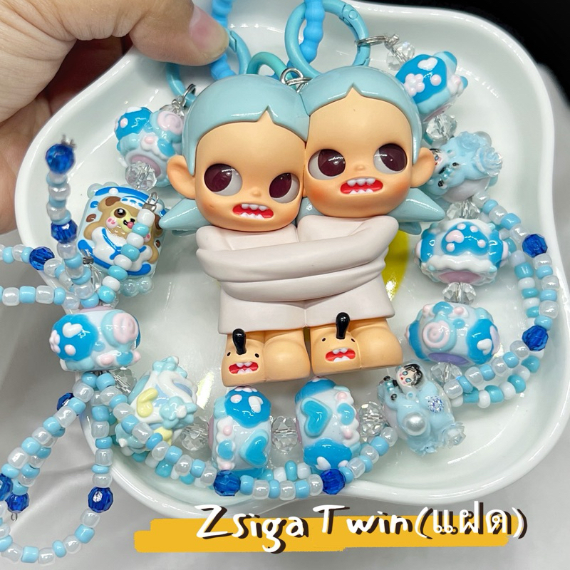 พวงกุญแจdiy ##เด็กแฝด#Twin✨✨Zsiga ✨✨🫶🏻🫶🏻งานdiy ##พวงกุญแจ ห้อยกระเป๋า Art Toys งาน DIY 🔥🔥